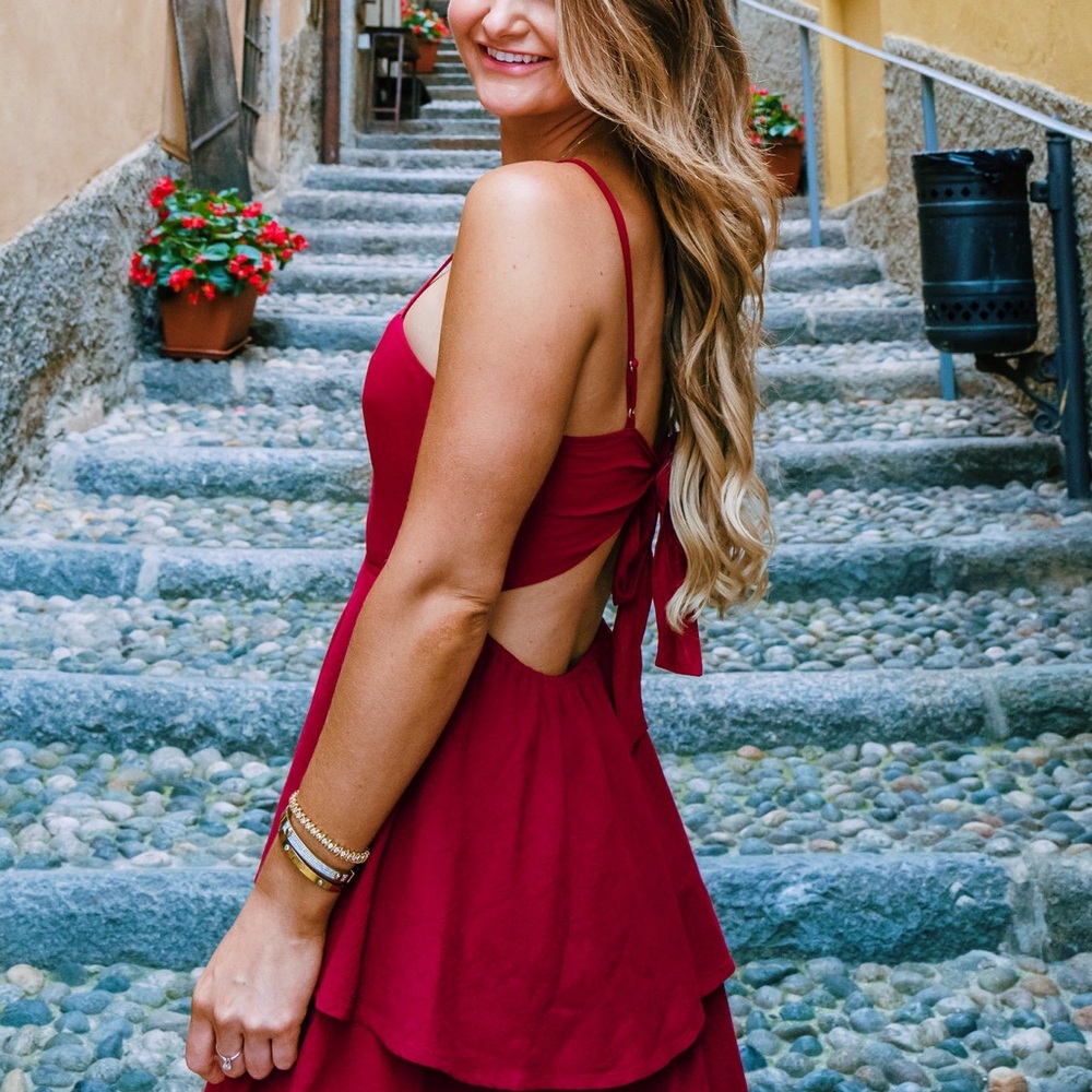 Red Sleeveless Dress
